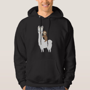 Sudadera Esloth Riding Llama Un Animal Cute Para Los Niños 