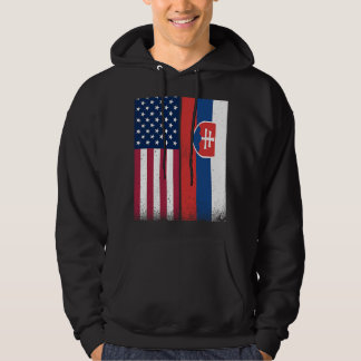 Sudadera Eslovaquia Banderas estadounidenses eslovacas Org