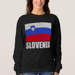 Sudadera Eslovenia Bandera Eslovena Grunge Vintage Souvenir