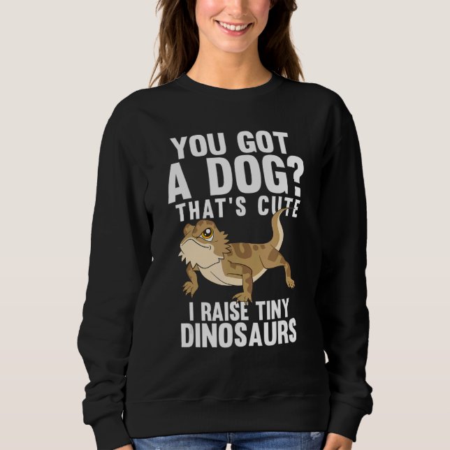 Sudadera Eso es lindo, levanto dinosaurios pequeños dragone (Anverso)