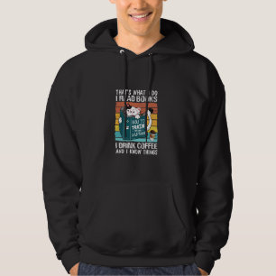 Sudadera Eso es lo que bebo café que leo libros bonitos