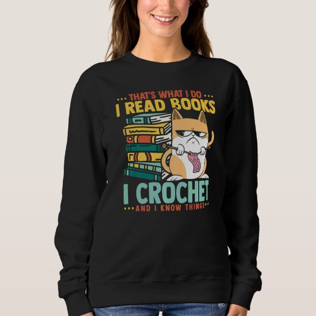 Sudadera Eso es lo que hago, leo libros que cojo y conozco (Anverso)