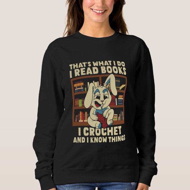 Sudadera Eso es lo que hago, leo libros que cojo y conozco (Anverso)