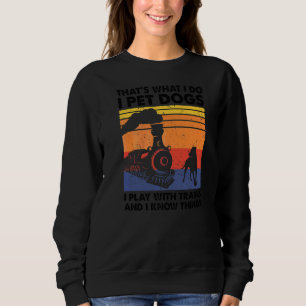 Sudadera Eso es lo que hago, Mascota de perros que toco con