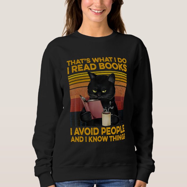 Sudadera Eso es lo que leo libros que evito gente que conoz (Anverso)