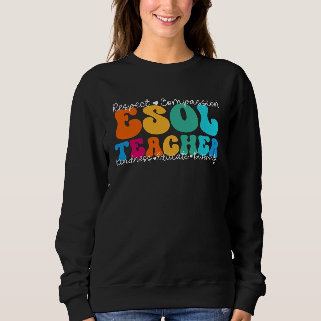 Sudadera ESOL Teacher Appreciation Week Back to School (Anverso)