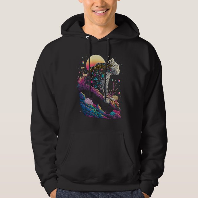 Sudadera Esoteric Leopard Crystals Cute Illustration  3 (Anverso)