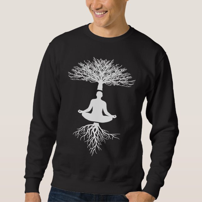 Sudadera ESOterik Tree of Life Yoga Tree of Life Meditation (Anverso)