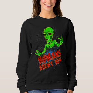 Sudadera Espacial Alien Galaxy Planets Humanos Arent Real