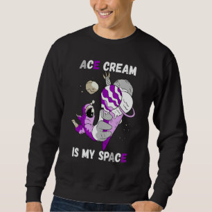 Sudadera Espacio Asexual Hielo Astronauta Galaxia Asexualid