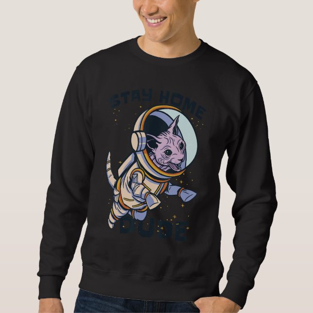 Sudadera Espacio astronauta de gato (Anverso)