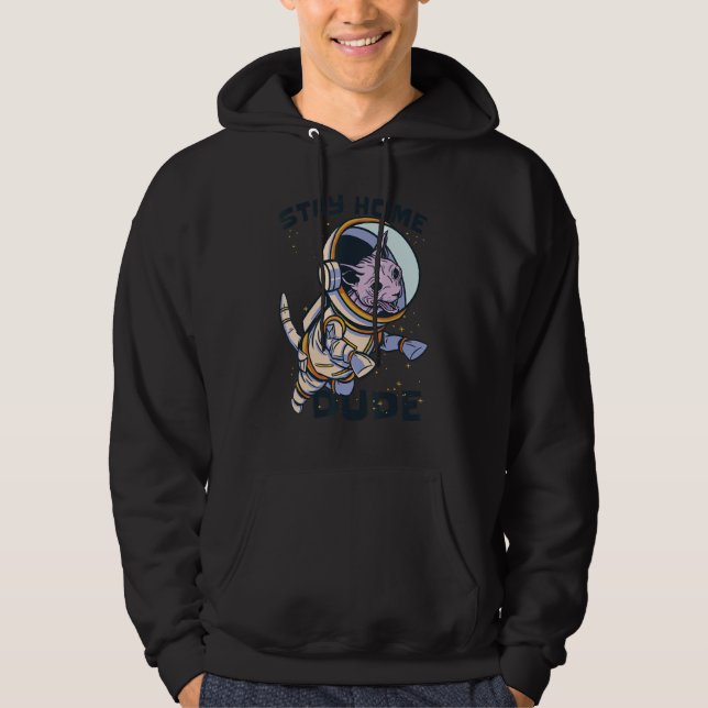 Sudadera Espacio astronauta de gato (Anverso)