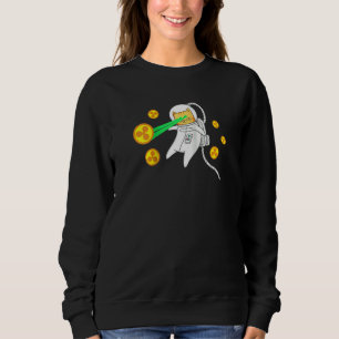 Sudadera Espacio Astronauta Gato Ripple Xrp Láser Ojos Cryp