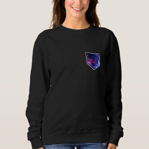 Sudadera Espacio cósmico Galaxia Alien Pocket Art Orgullo