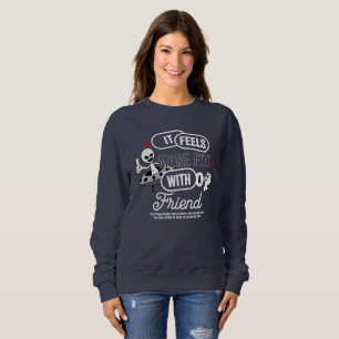 Sudadera Espacio de amigos galácticos (luz) Mujer