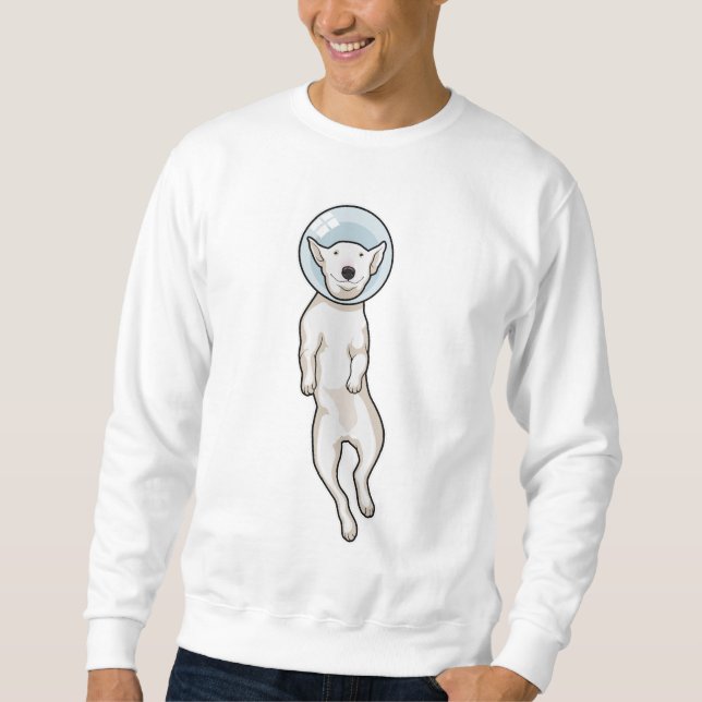 Sudadera Espacio de Bull Terrier (Anverso)