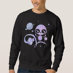 Sudadera Espacio de señas de paz alienígena Cute