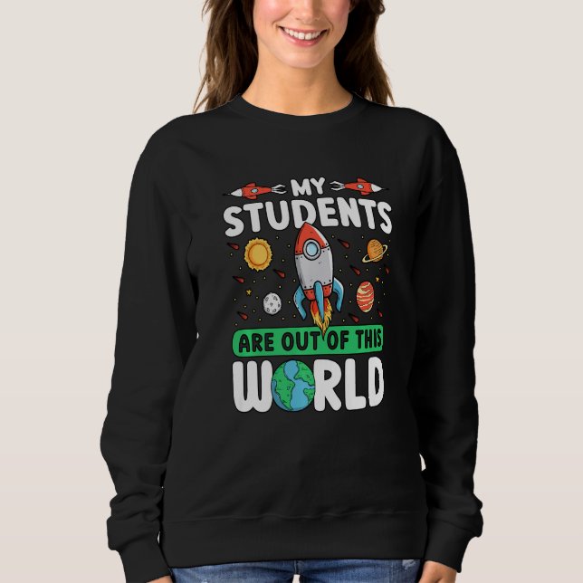 Sudadera Espacio docente - Mis Estudiantes Están Fuera De E (Anverso)