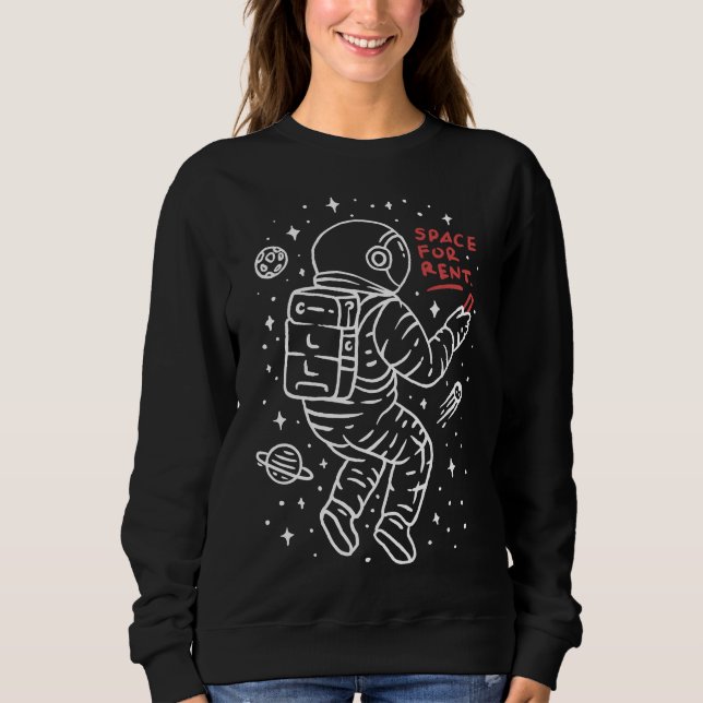 Sudadera Espacio exterior para alquilar (Anverso)