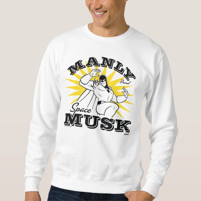 Sudadera Espacio Fantasma Manly Musk (Anverso)