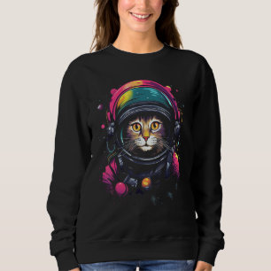 Sudadera Espacio gato astronauta galaxia planetas solar sy