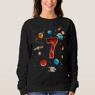 Sudadera Espacio Ultraterrestre 7 años de edad 7 Planetas d