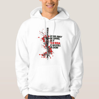 Sudadera Espada Samurái con Hojas de Arce Rojas