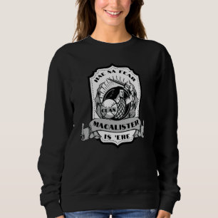 Sudadera Espadachín del Clan MacAlister Insignia Escocesa H