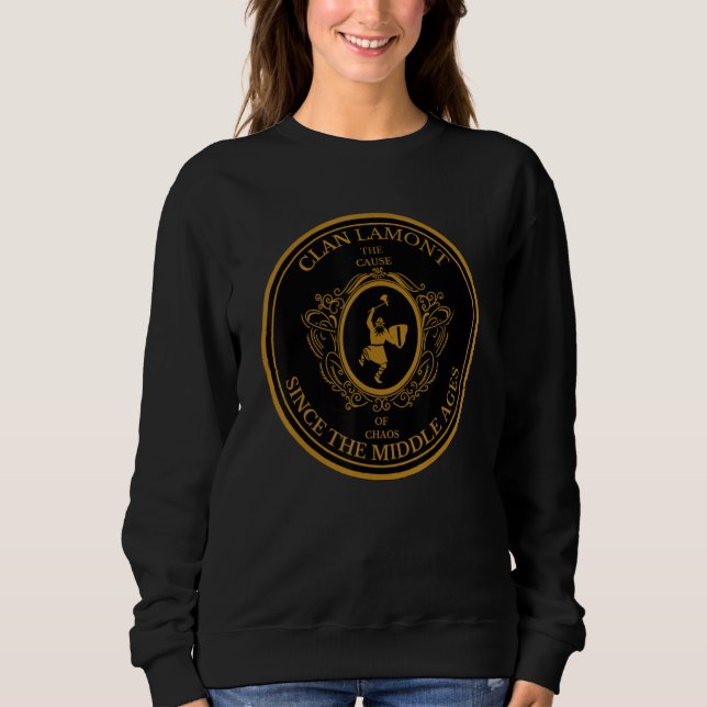 Sudadera Espadachín escocés del clan Lamont (Anverso)