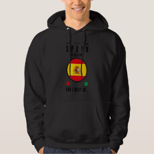 Sudadera España está llamando Debo ir Bandera española Euro