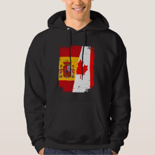 Sudadera España y Canadá Amor y marca de amistad Vintage