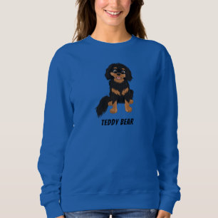 Sudadera Español de advertencia de negro y Tan personaliza