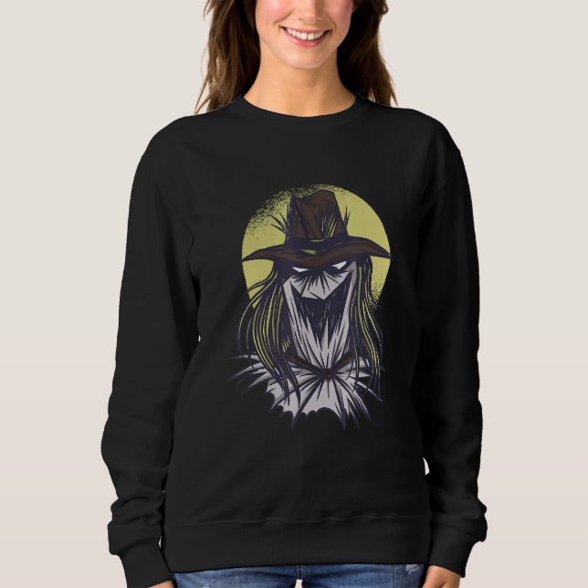 Sudadera Espantapájaros espeluznante de Halloween (Anverso)
