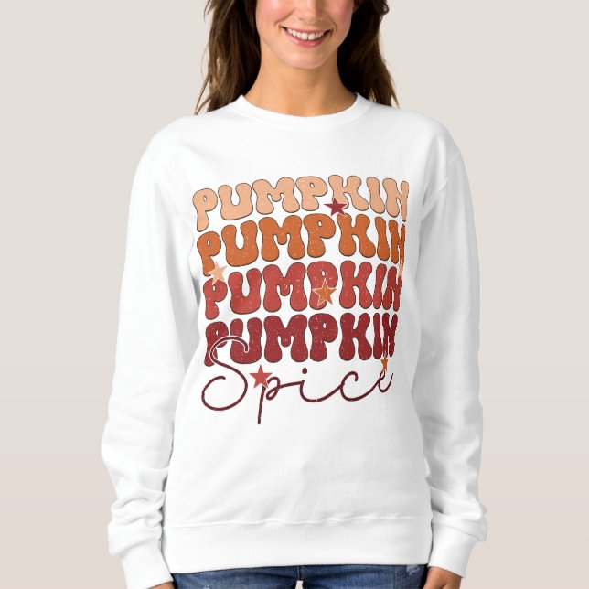 Sudadera Especia de Calabaza Retro Otoño (Anverso)