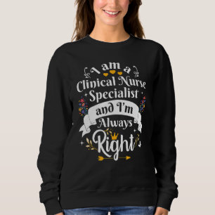 Sudadera Especialista en Enfermería Clínica Siempre Aprecia
