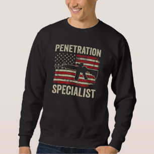 Sudadera Especialista en Penetración Ar15 Bandera de EE. UU