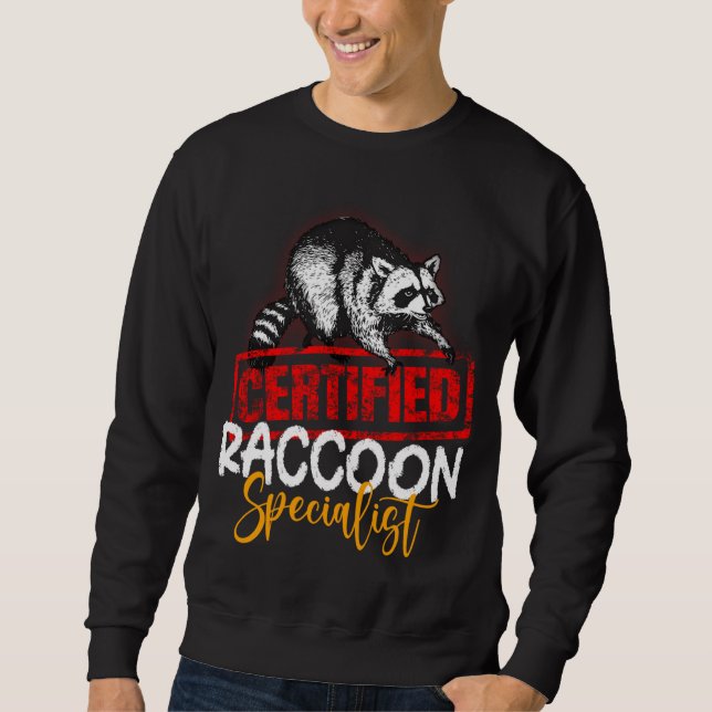 Sudadera Especialista en Raccoon certificado (Anverso)