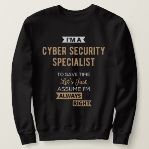 Sudadera Especialista en seguridad cibernética