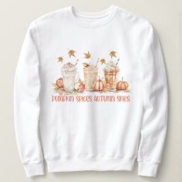 Sudadera Especias de Calabaza Otoño Bebida Divertida Cita