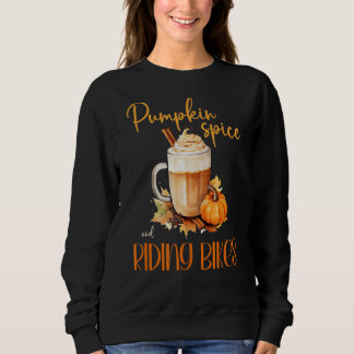 Sudadera Especias de calabaza y bicicletas de equitación li