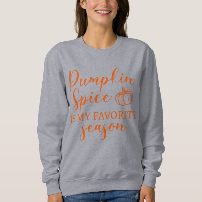 Sudadera Especie de calabaza mi temporada favorita otoño Sw (Anverso)