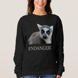 Sudadera Especies de animales en peligro de extinción Lemur