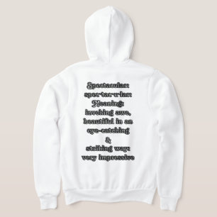 Sudadera Espectacular: Definición es·pec·tac·u·lar