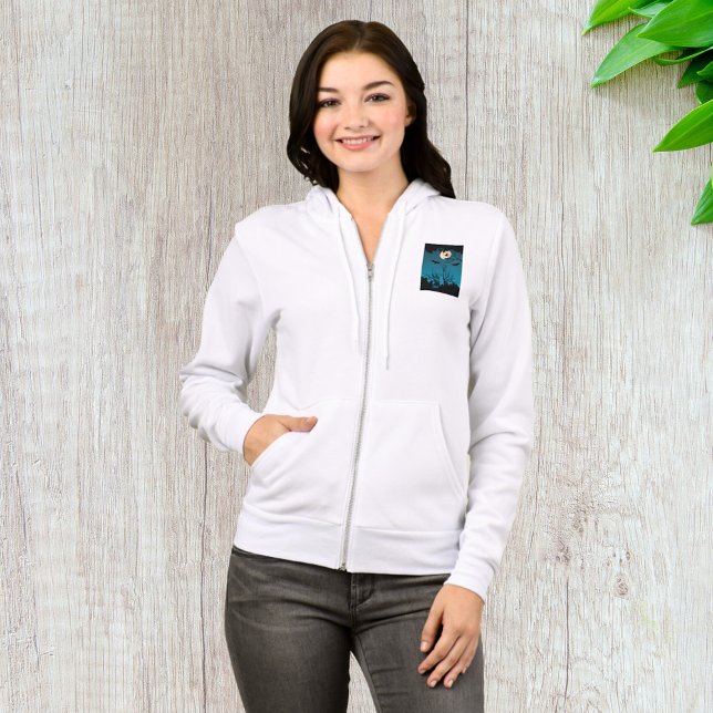 Sudadera Espectacular fiesta de Halloween Luna llena y bate (Subido por el creador)