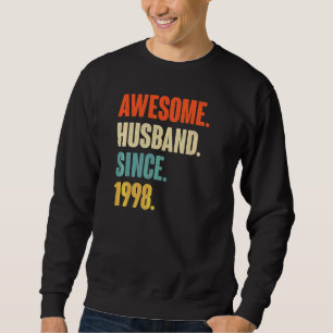 Sudadera Espectacular marido vintage desde 1998 24 Boda Ani