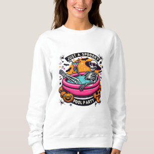 Sudadera ¡Espectacular Skeleton Halloween Pool Diseño Fiest