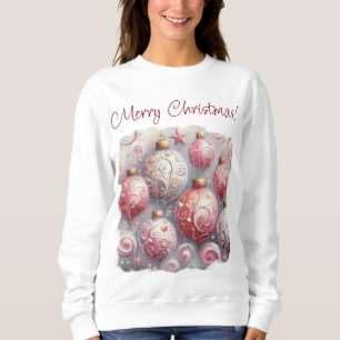 Sudadera Espectaculares adornos de Navidad impresionistas