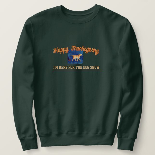 Sudadera Espectáculo de perros de humor de Acción de Gracia (Anverso del diseño)