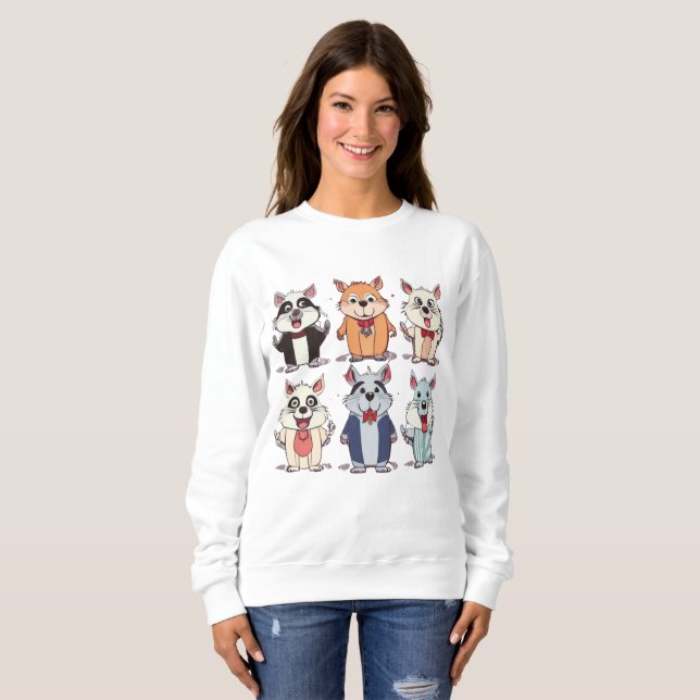 Sudadera Espectáculo de talento animal: camiseta - ¡desenca (Anverso completo)