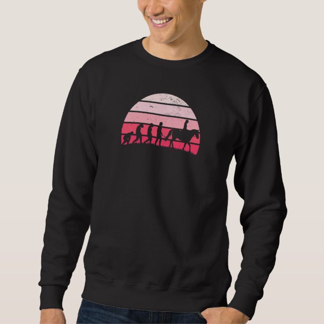 Sudadera Espectáculo Ecuestre Saltando Caballos (Anverso)